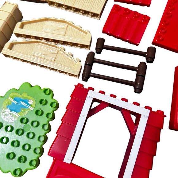 Mega Bloks First Builders Mixed Farm Ranch House Lot Animals People Vehicles - Picture 12 of 16